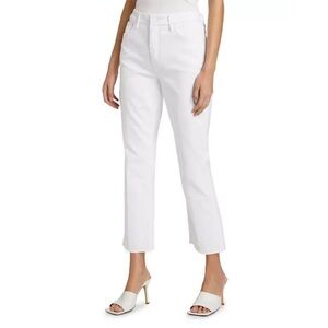 Good American NWT Good Legs Straight High Rise White Denim Jeans Size 2/26 New